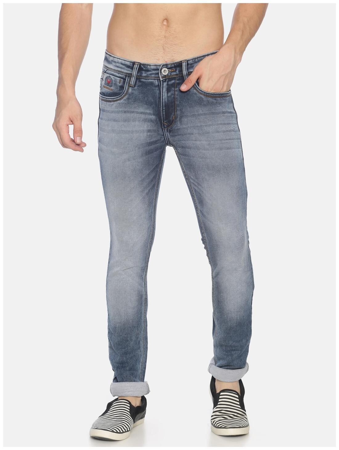 

OWEN HART Men Blue Slim Fit Jeans