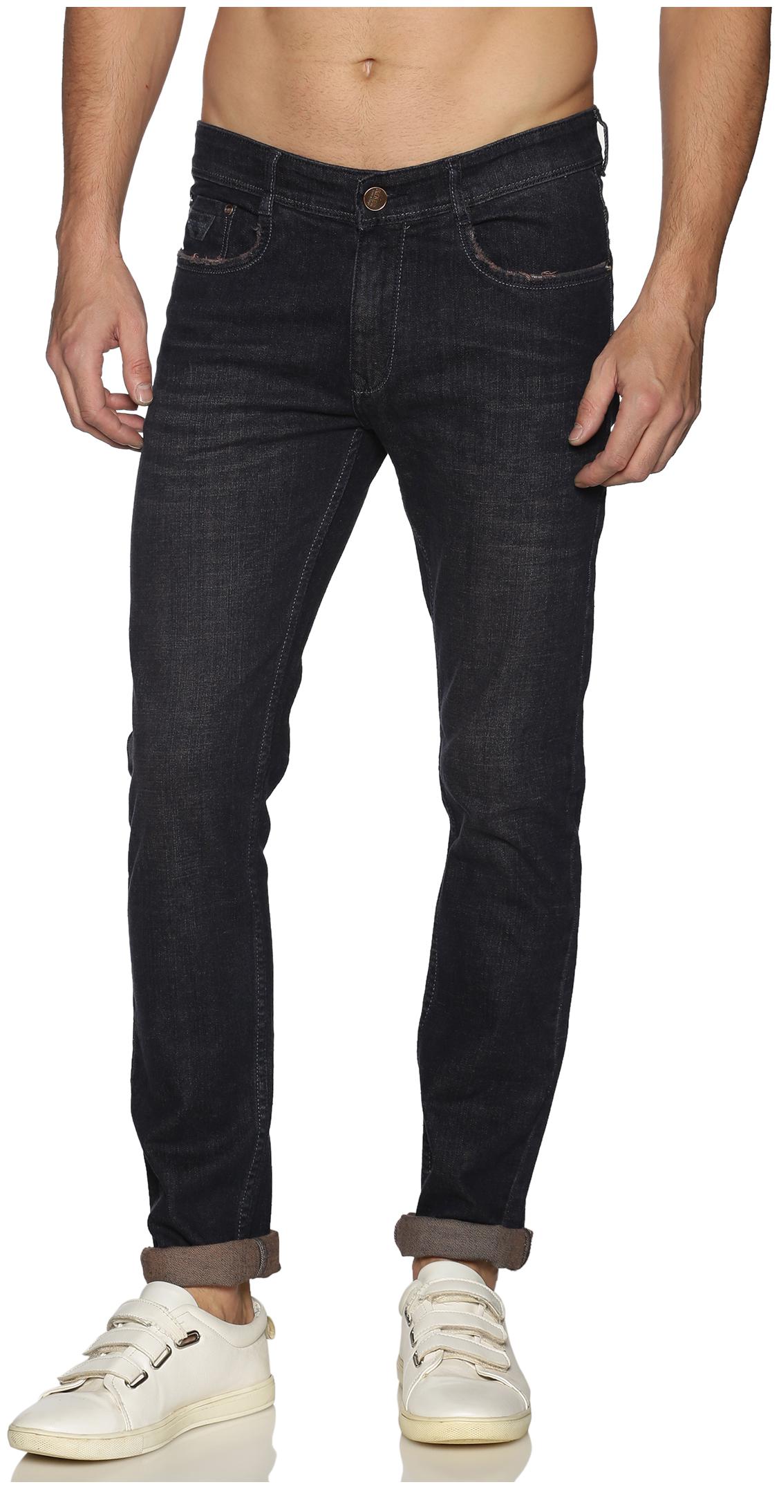 

OWEN HART Men Black Skinny Fit Jeans