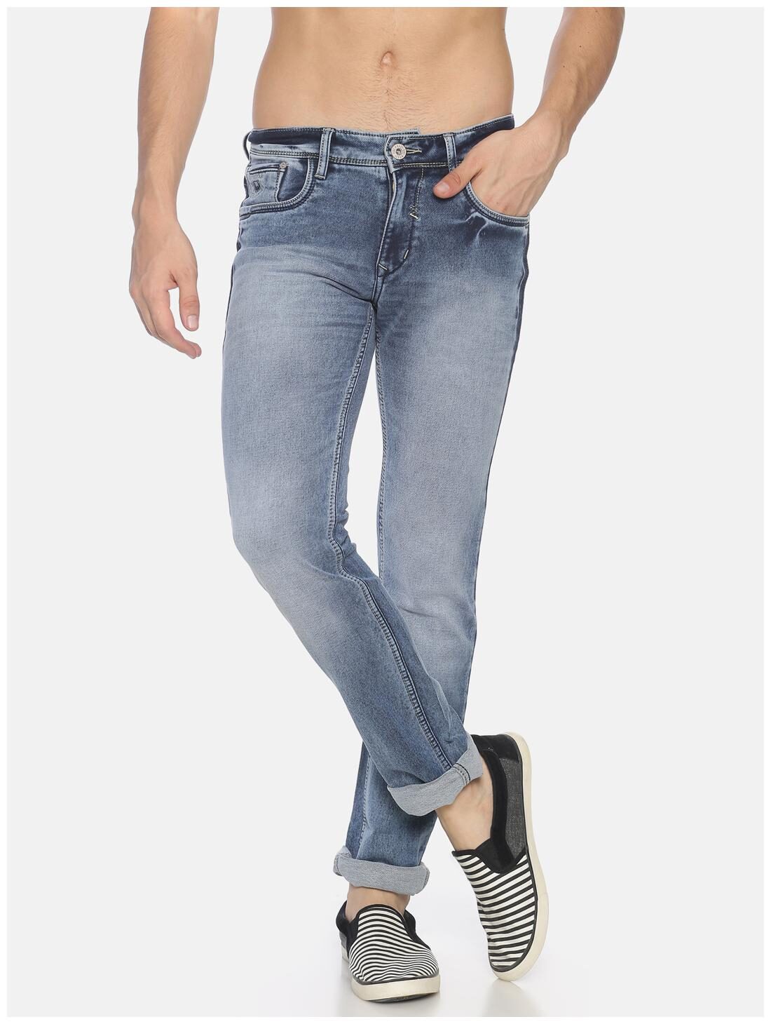 

OWEN HART Men Blue Slim Fit Jeans