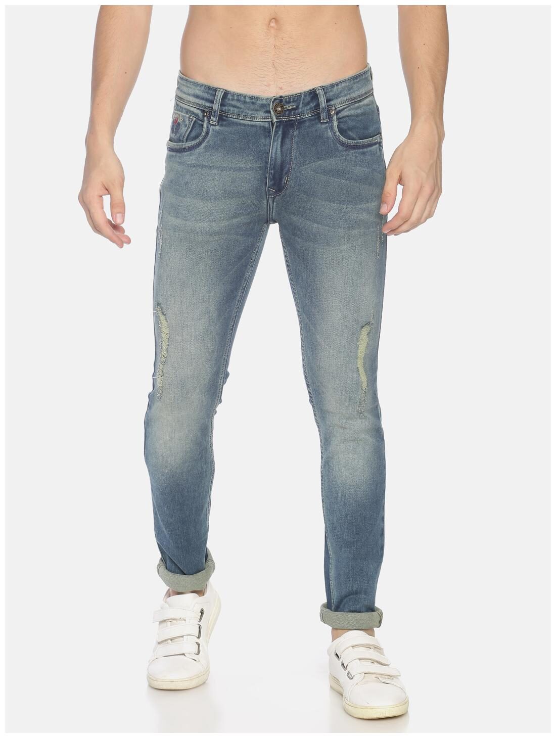 

OWEN HART Men Blue Skinny Fit Jeans