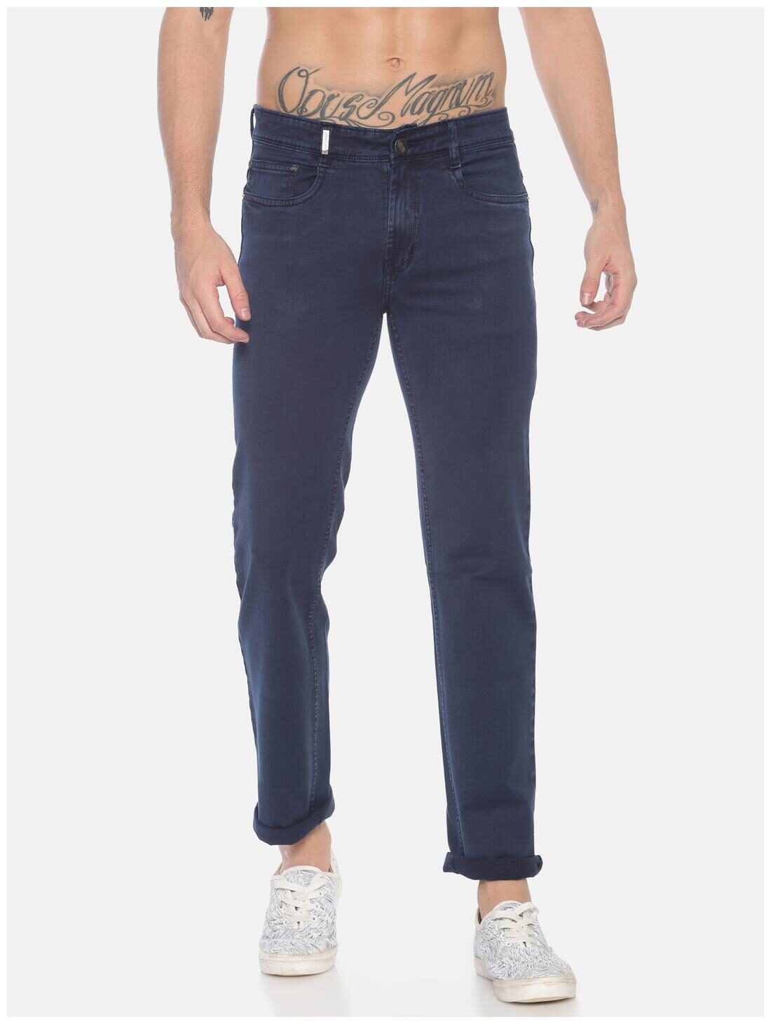 

OWEN HART Men Blue Straight Fit Jeans