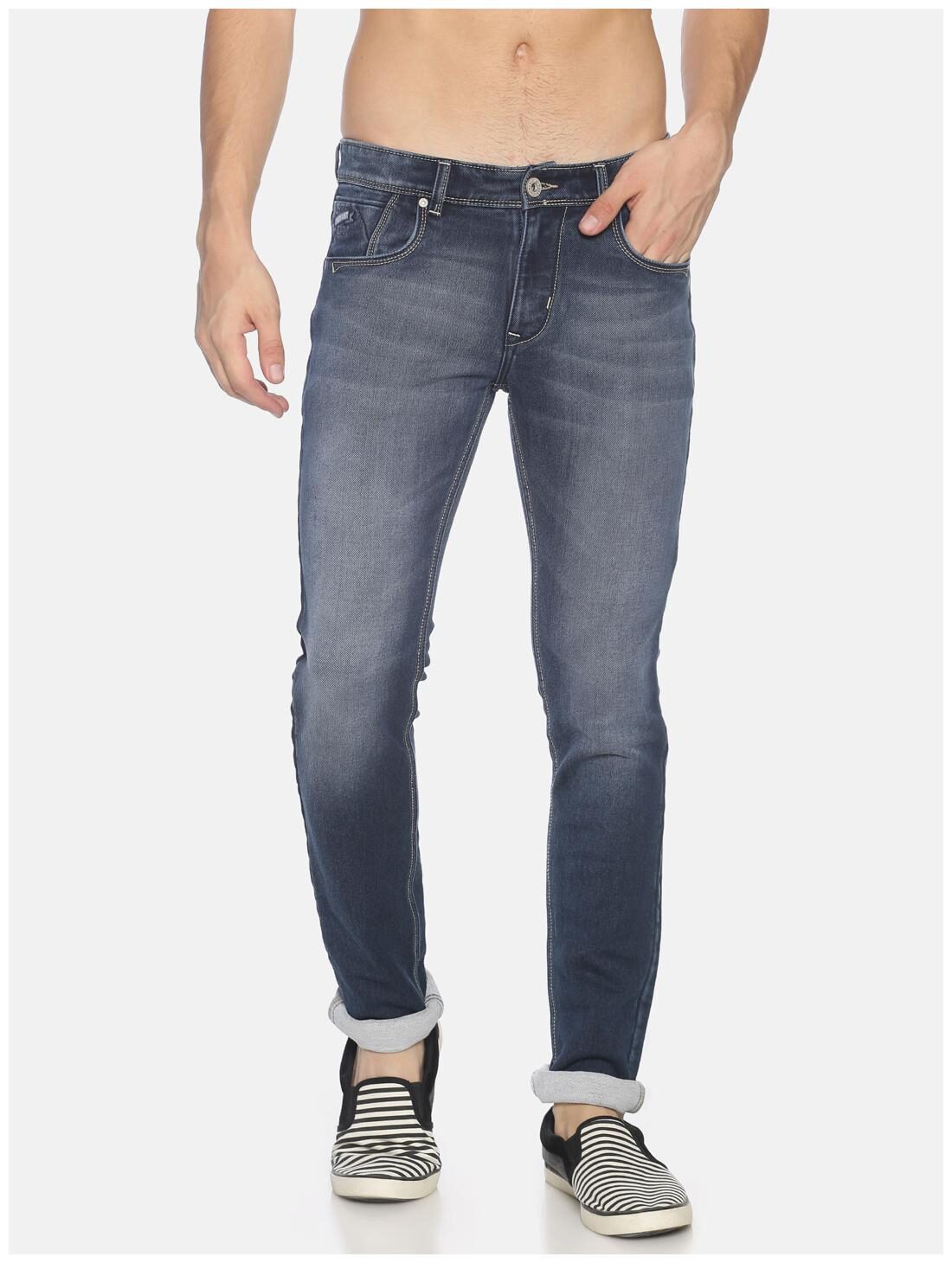 

OWEN HART Men Blue Slim Fit Jeans
