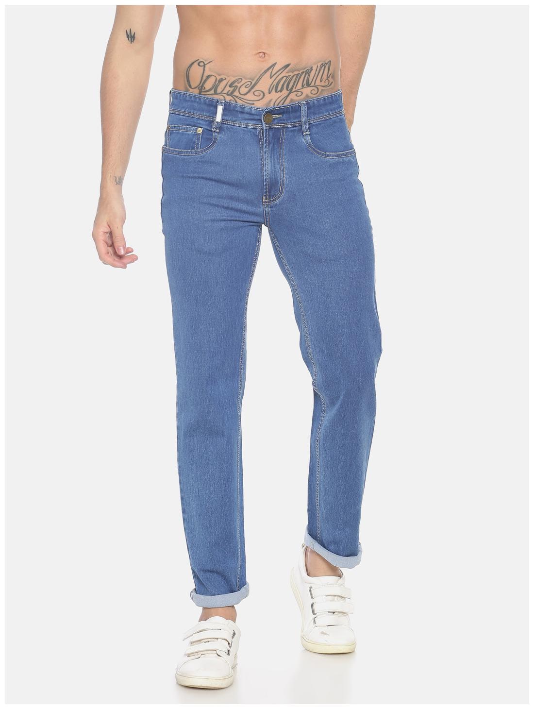 

OWEN HART Men Blue Straight Fit Jeans