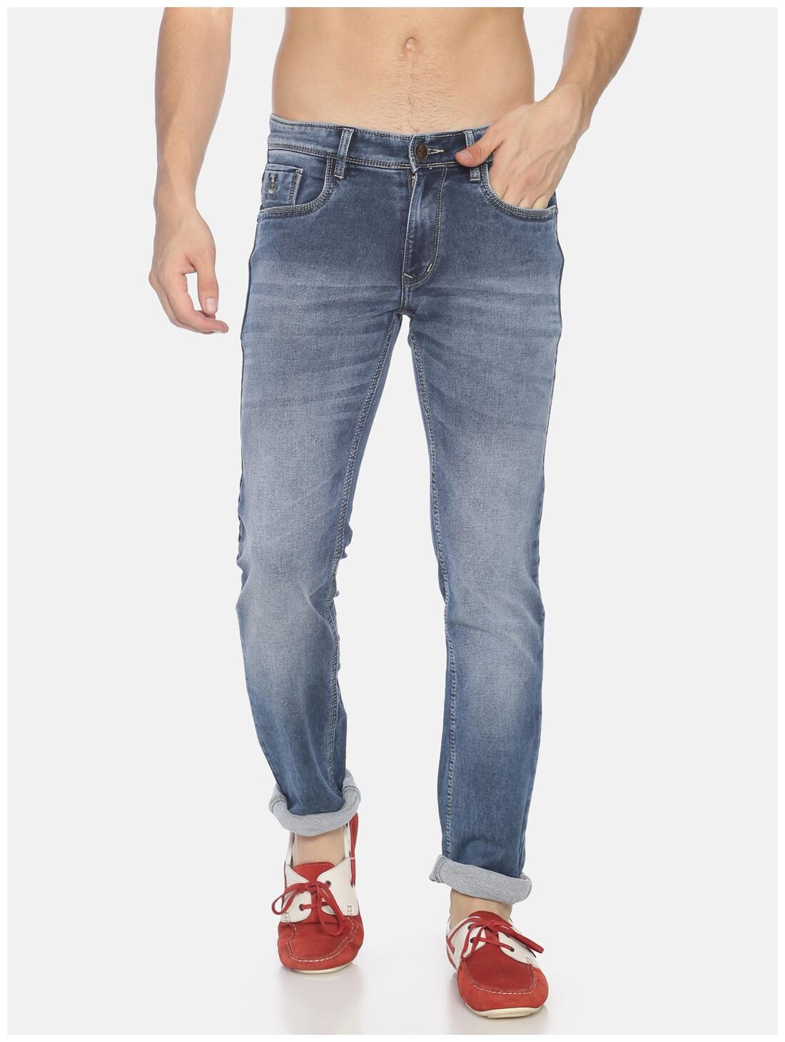 

OWEN HART Men Blue Slim Fit Jeans