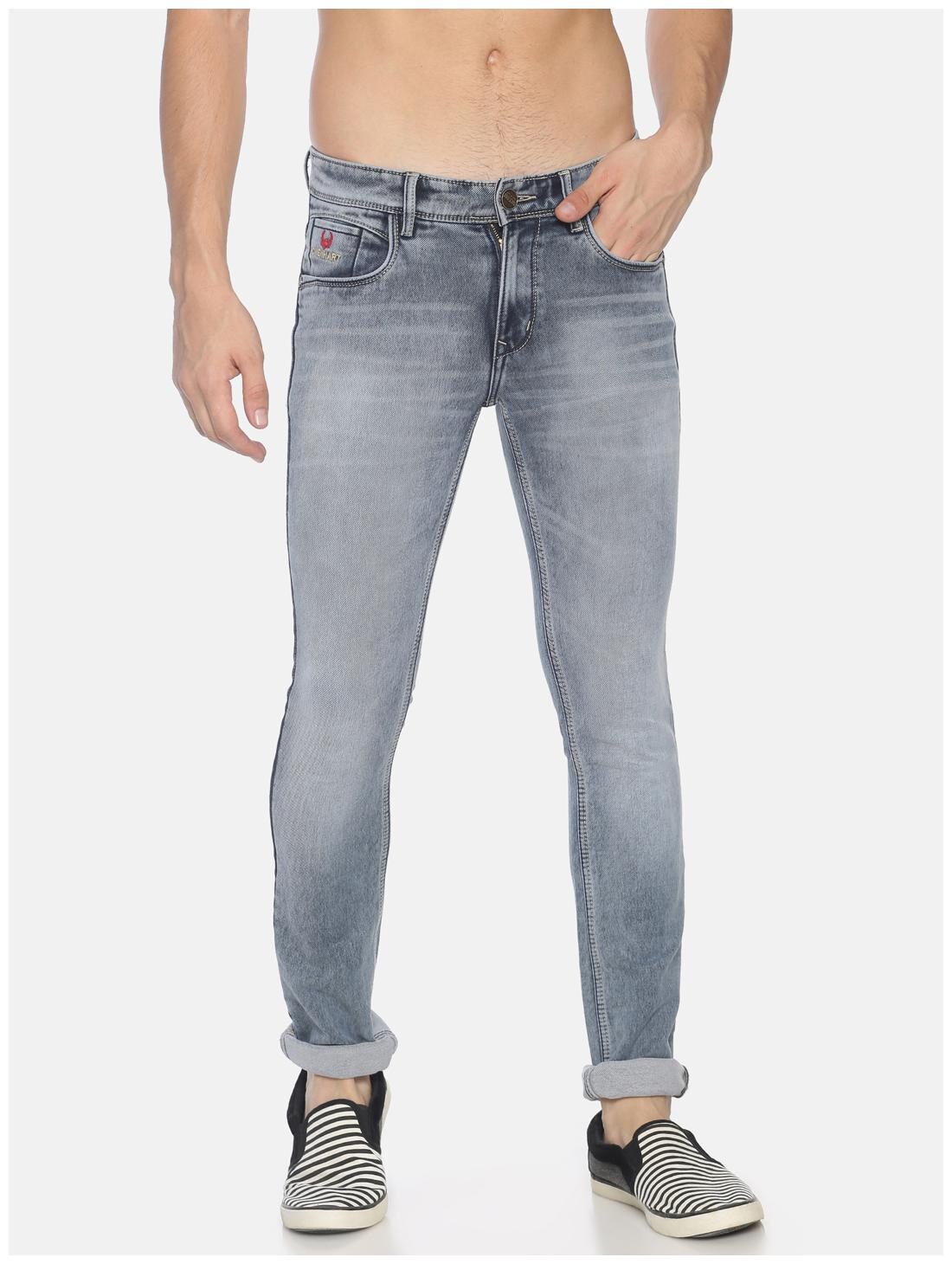 

OWEN HART Men Blue Slim Fit Jeans