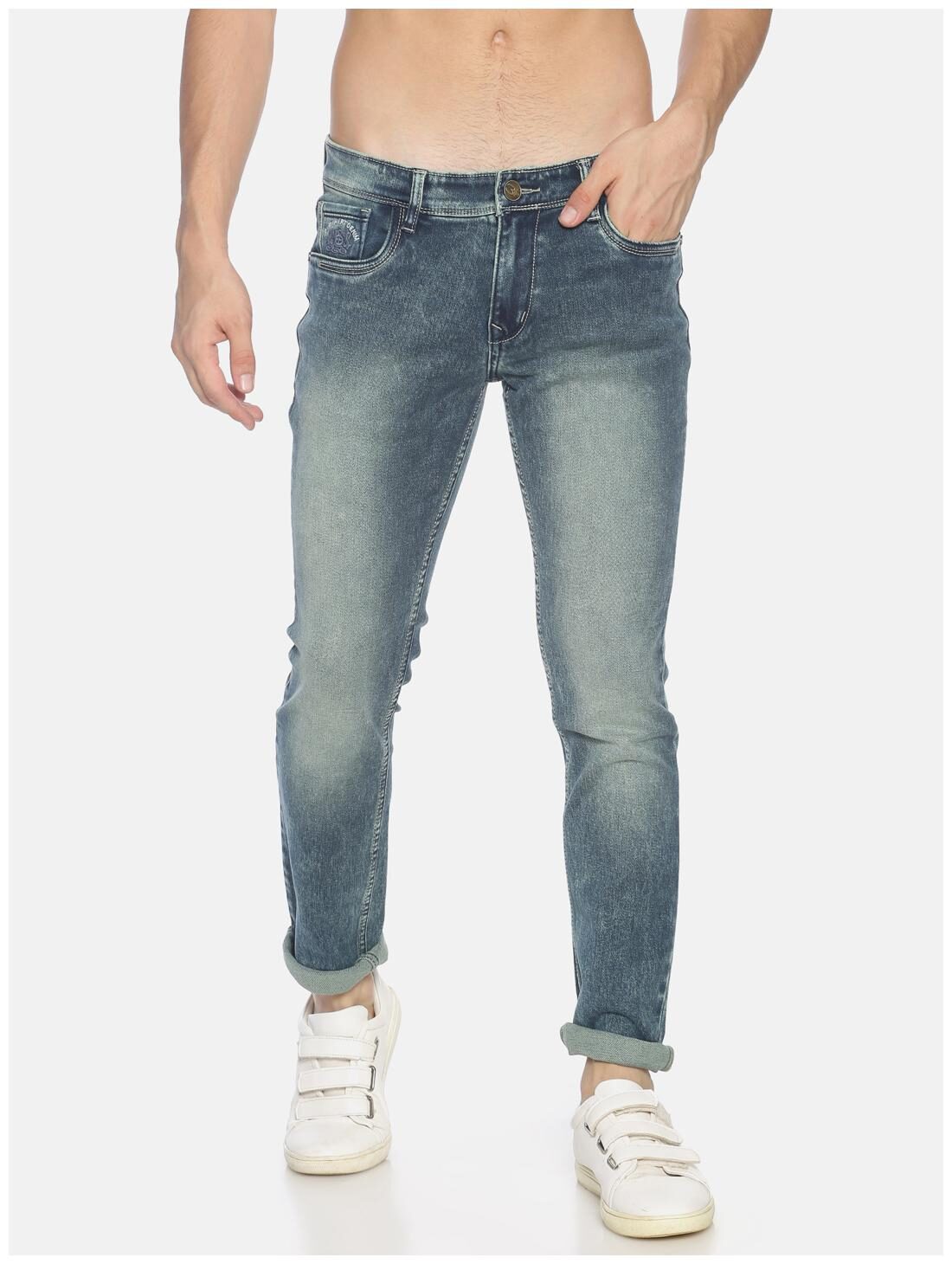 

OWEN HART Men Blue Skinny Fit Jeans