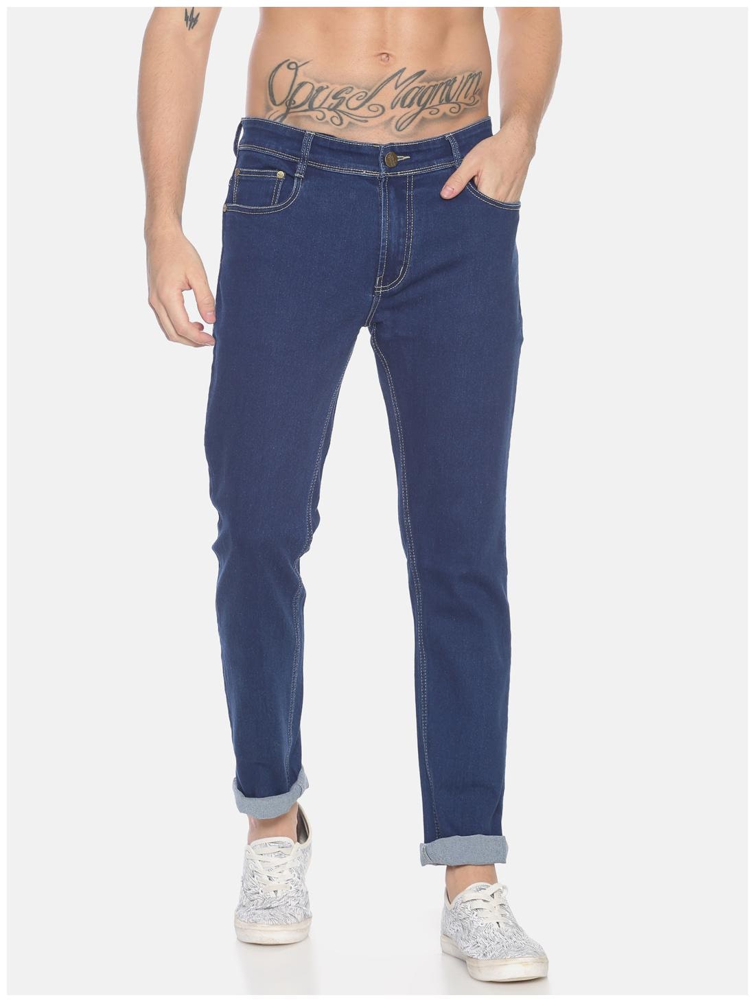 

OWEN HART Men Blue Straight Fit Jeans