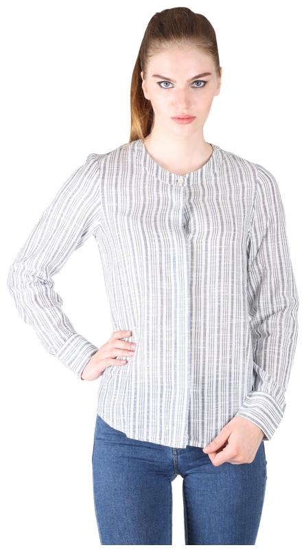 

Owncraft Women White Striped Regular Fit Shirt