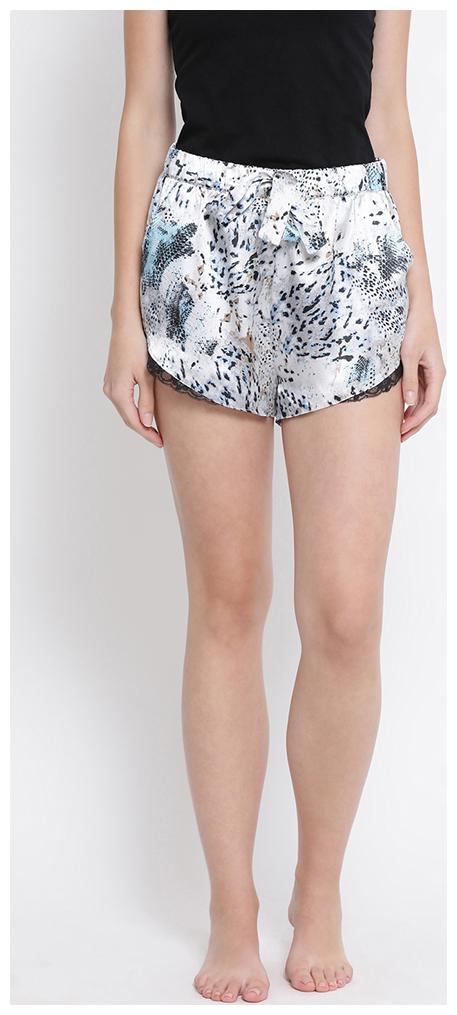 

OXOLLOXO Women Printed Regular shorts - White