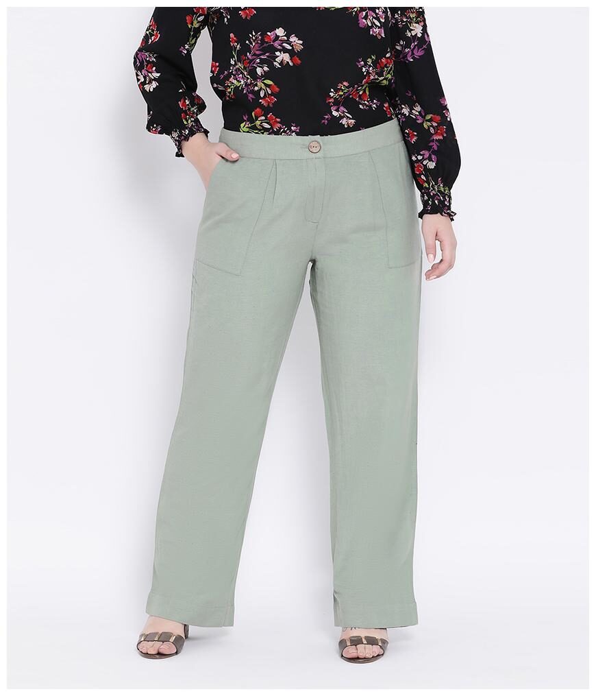 

Oxolloxo Women Green Regular fit Regular pants