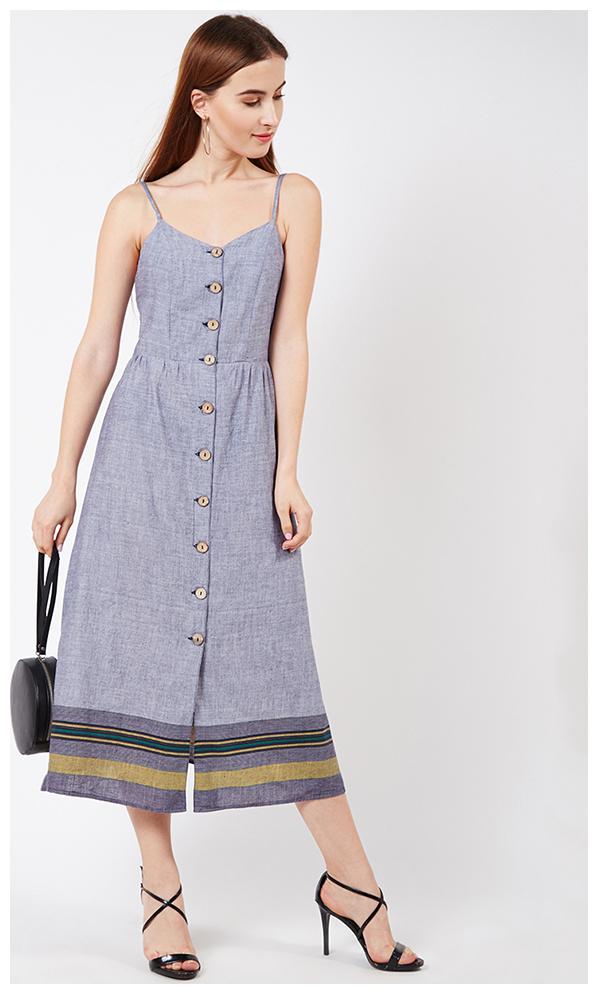 

OXOLLOXO Multi Printed A-line dress