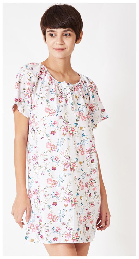 

OXOLLOXO Cream Floral A-line dress