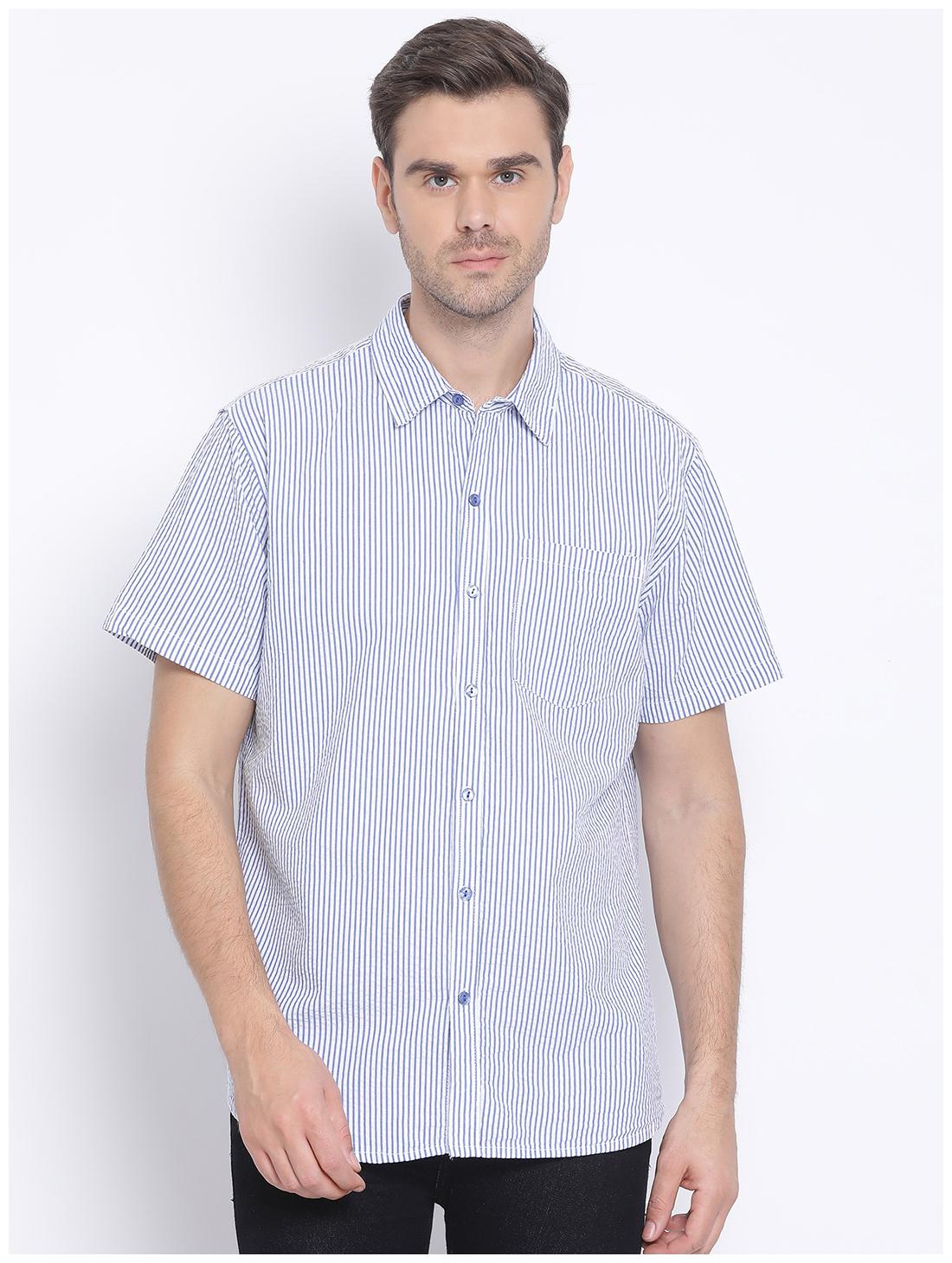 

Oxolloxo Men White Vertical Stripes Regular Fit Casual Shirt