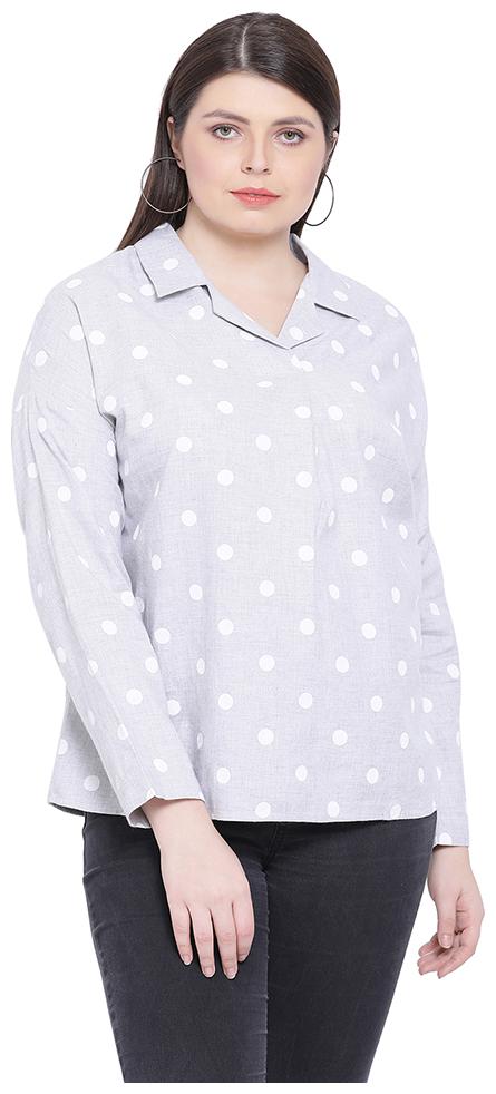 

Oxolloxo Women Printed A-line top - White