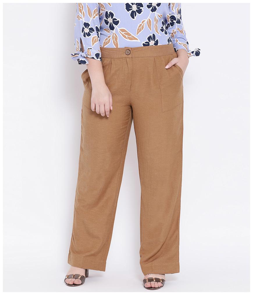 

Oxolloxo Women Brown Regular fit Regular pants