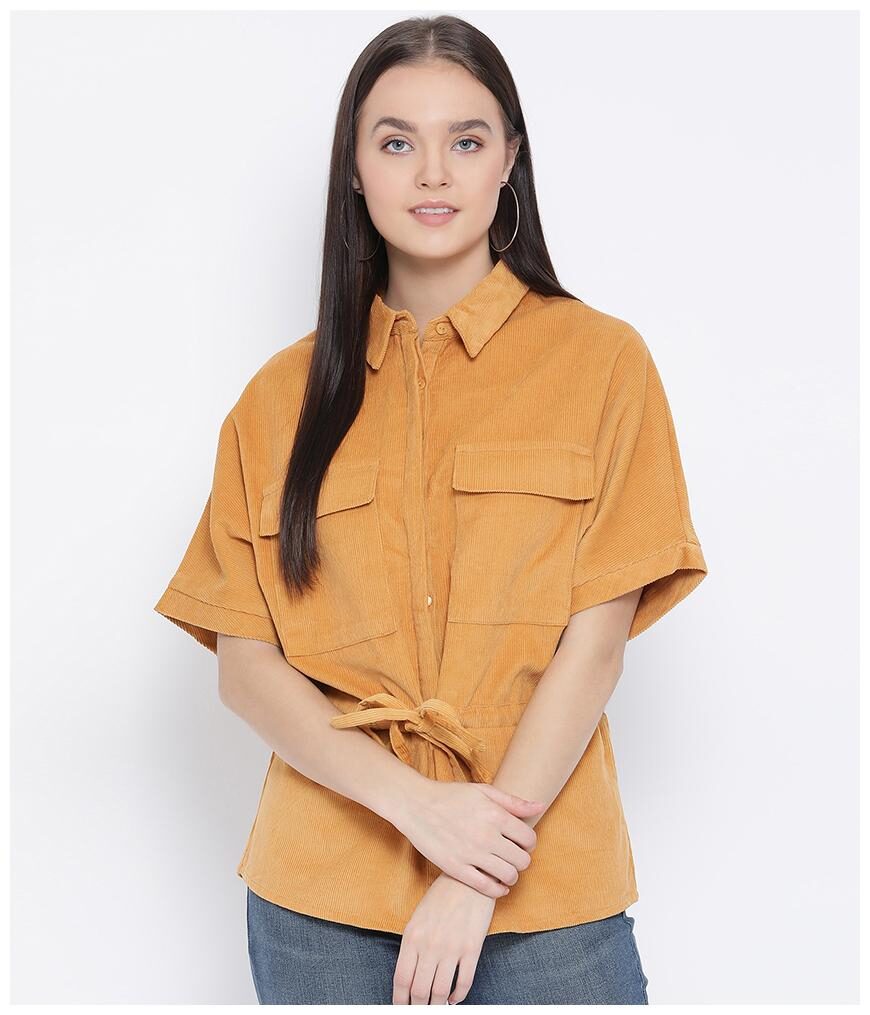 

Oxolloxo Women Solid Bomber Jacket - Yellow