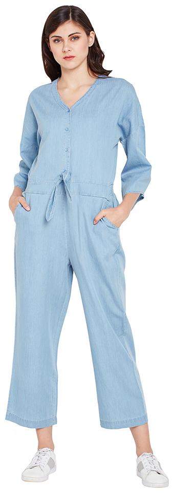 

OXOLLOXO Solid Dungaree - Blue