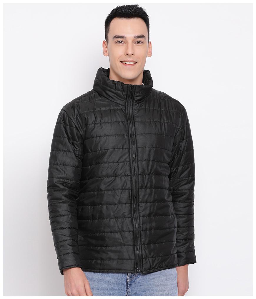 

Oxolloxo Men Polyester Black Bomber Jacket