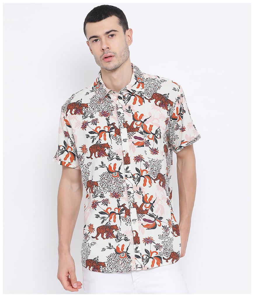 

Oxolloxo Men Multi Floral Regular Fit Casual Shirt