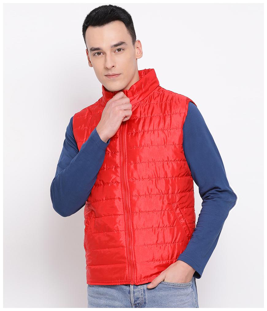 

Oxolloxo Men Polyester Red Bomber Jacket