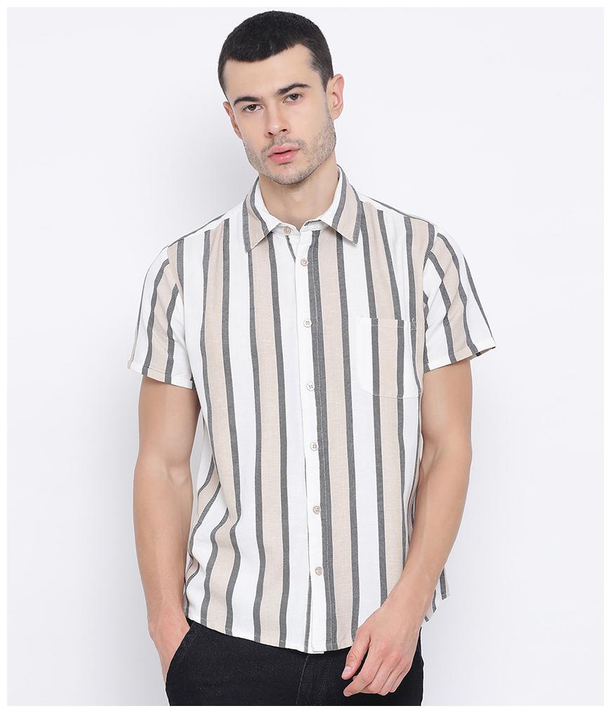 

Oxolloxo Men Multi Vertical Stripes Regular Fit Casual Shirt