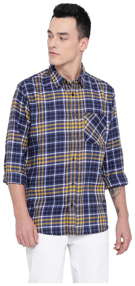 

Oxolloxo Men Multi Checked Regular Fit Casual Shirt