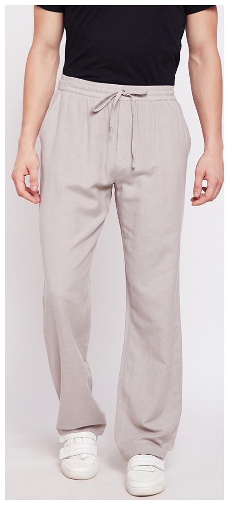 

OXOLLOXO Men Grey Solid Regular fit Regular trousers