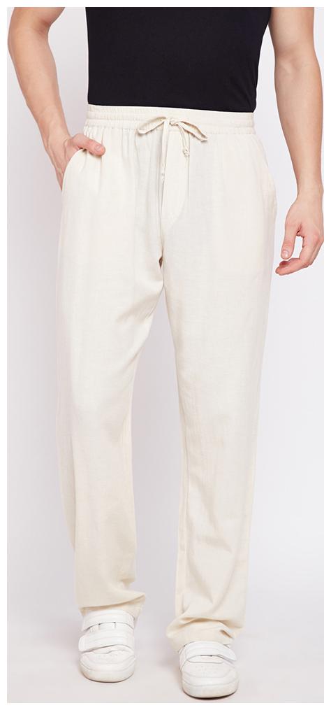 

OXOLLOXO Men Beige Solid Regular fit Regular trousers