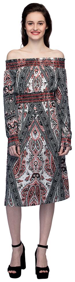 

OXOLLOXO Multi Printed A-line dress