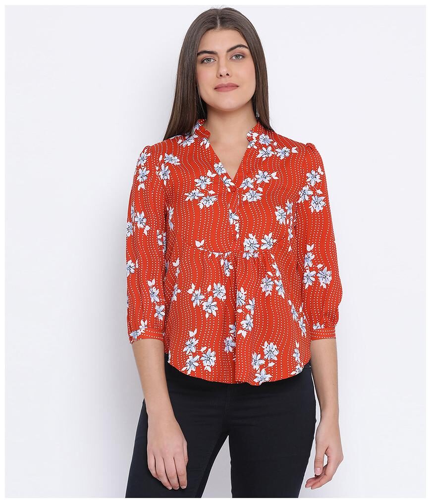 

Oxolloxo Women Floral Regular top - Red