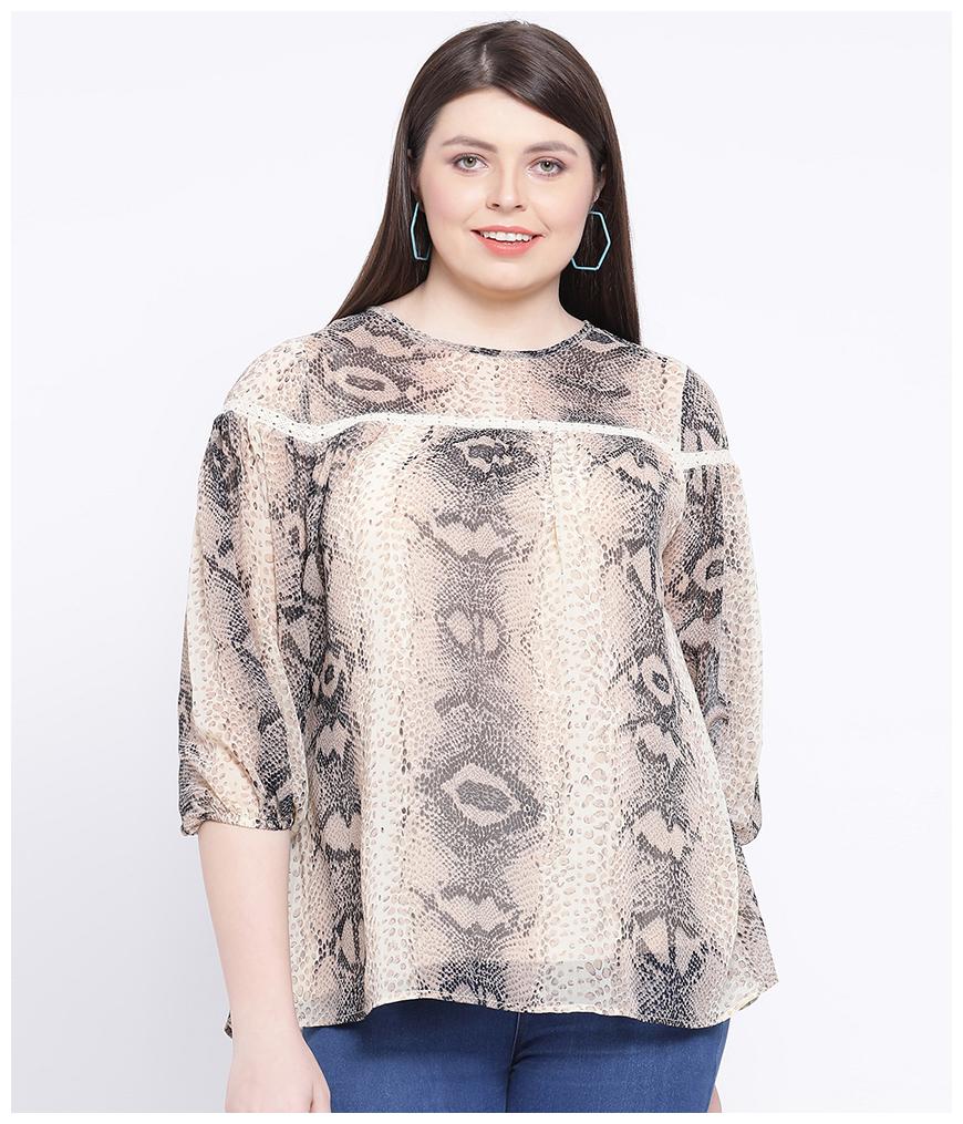 

Oxolloxo Women Printed A-line top - Multi