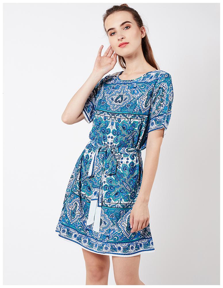 

OXOLLOXO Multi Printed A-line dress