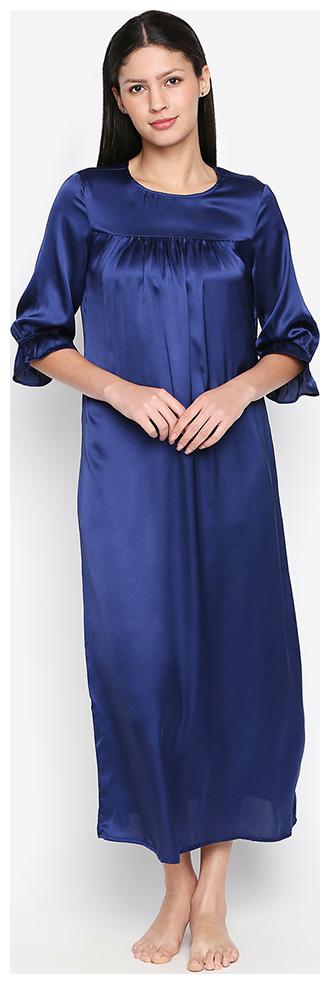 

OXOLLOXO Blue Solid A-line dress