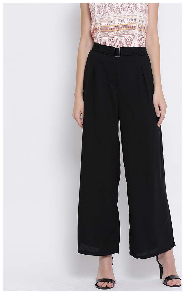 

OXOLLOXO Women Black Regular fit Regular trousers