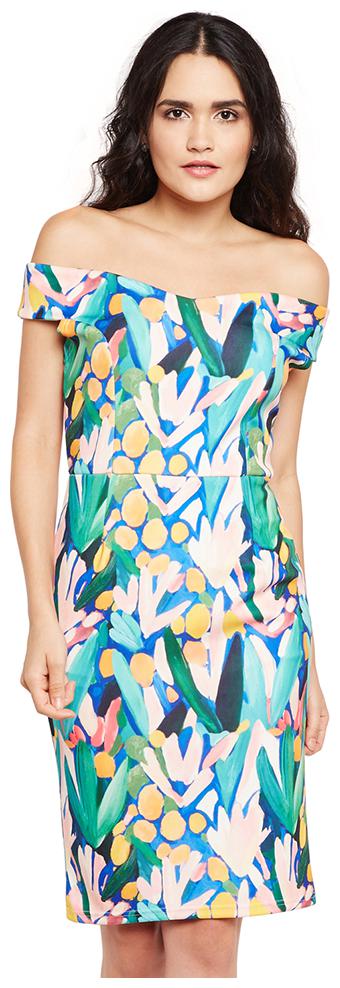 

OXOLLOXO Multi Printed A-line dress