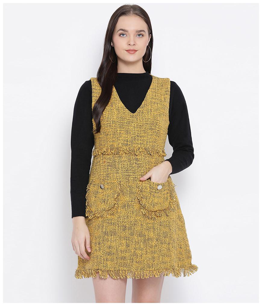 

Oxolloxo Multi Solid A-line dress