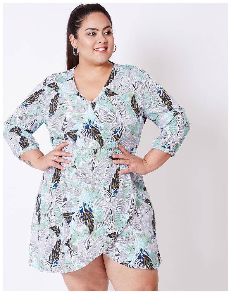 

OXOLLOXO Multi Printed A-line dress