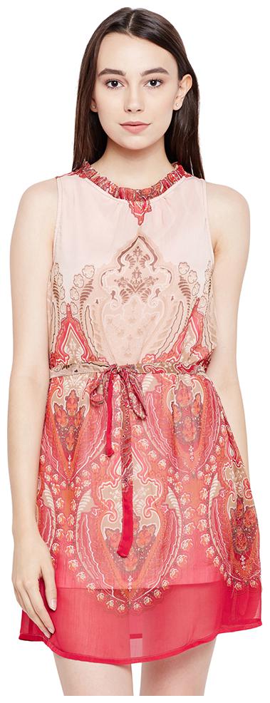 

OXOLLOXO Multi Printed A-line dress