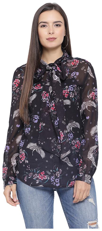 

Oxolloxo Women Printed A-line top - Purple