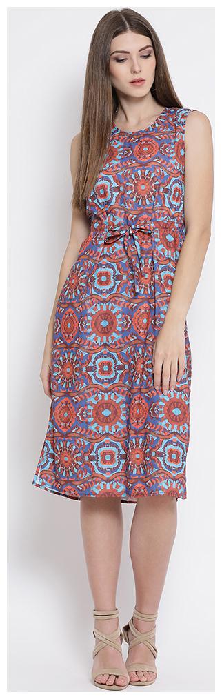 

OXOLLOXO Multi Printed A-line dress