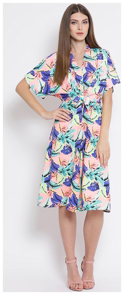 

OXOLLOXO Multi Printed A-line dress