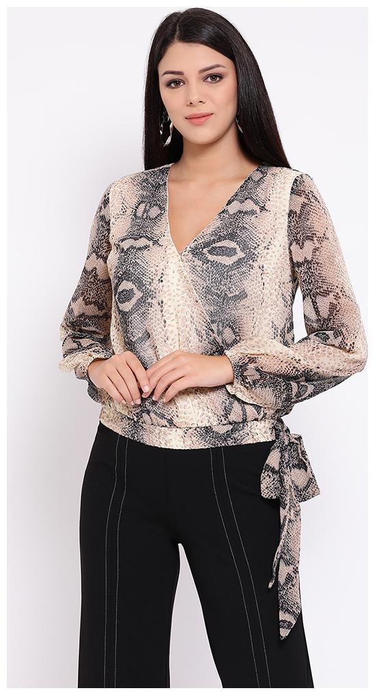 

OXOLLOXO Women Printed A-line top - Multi