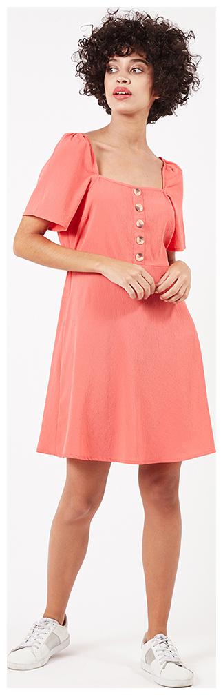 

OXOLLOXO Pink Solid A-line dress