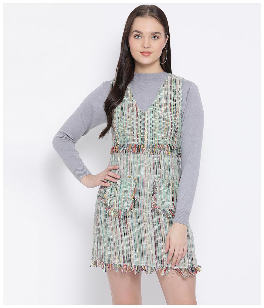 

Oxolloxo Multi Solid A-line dress