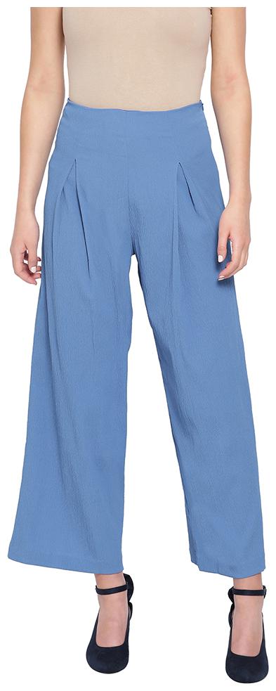 

Oxolloxo Women Blue Regular fit Regular pants