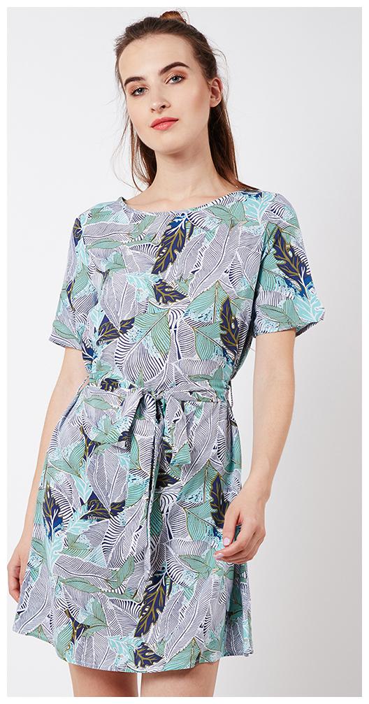 

OXOLLOXO Multi Printed A-line dress