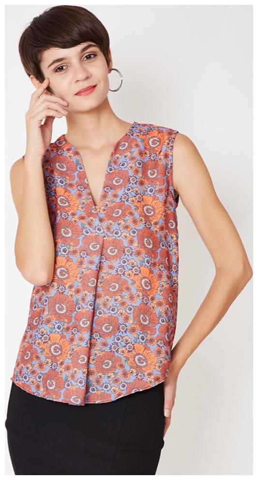 

OXOLLOXO Women Printed A-line top - Multi