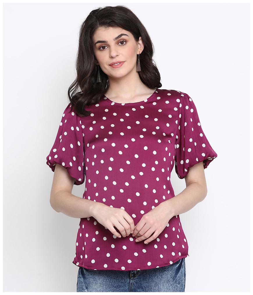 

Oxolloxo Women Polka dots Regular top - Purple