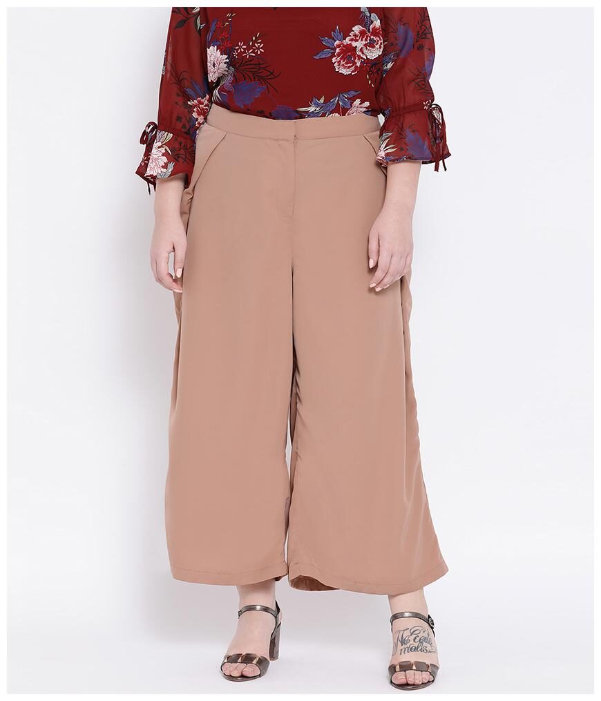 

Oxolloxo Polyester Beige Solid Regular For Women