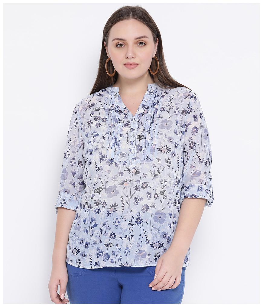 

Oxolloxo Women Printed A-line top - White